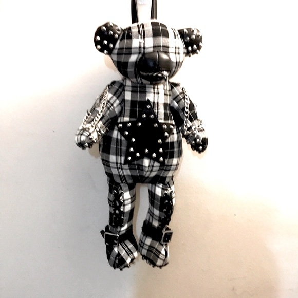 ❤️🔥🆕Dolls Kill / Club Exxx “Plaid Tormented Dead Teddy” Plaid LMT ED Backpack - Picture 4 of 11